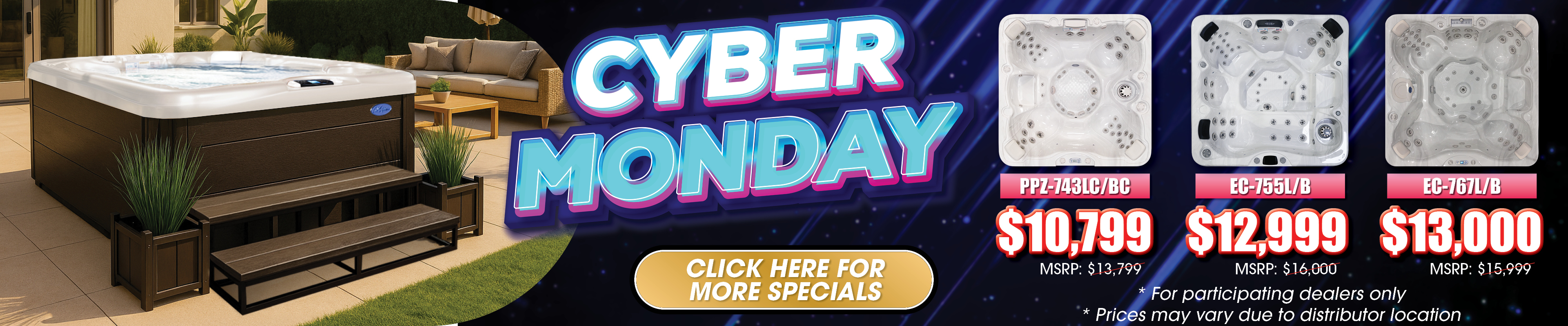 Calspas hot tub being used in a family setting - Whittier