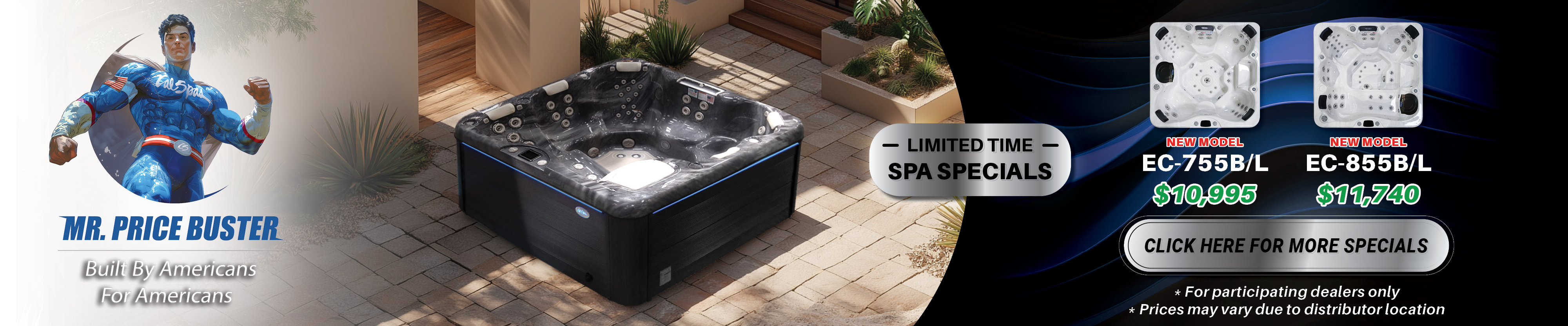 Calspas hot tub being used in a family setting - Whittier