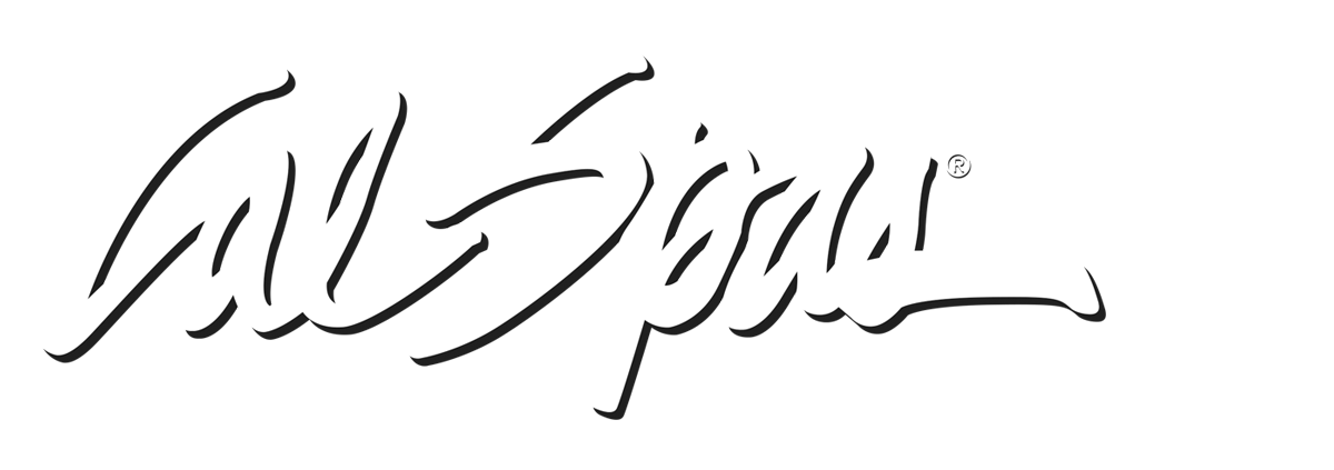 Calspas White logo hot tubs spas for sale Whittier